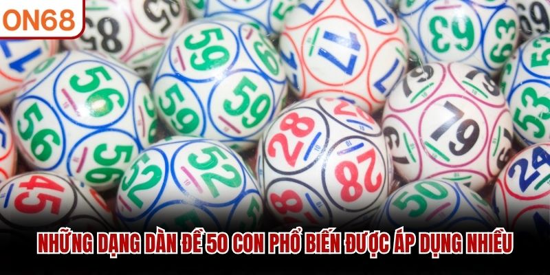 dàn đề 50 con